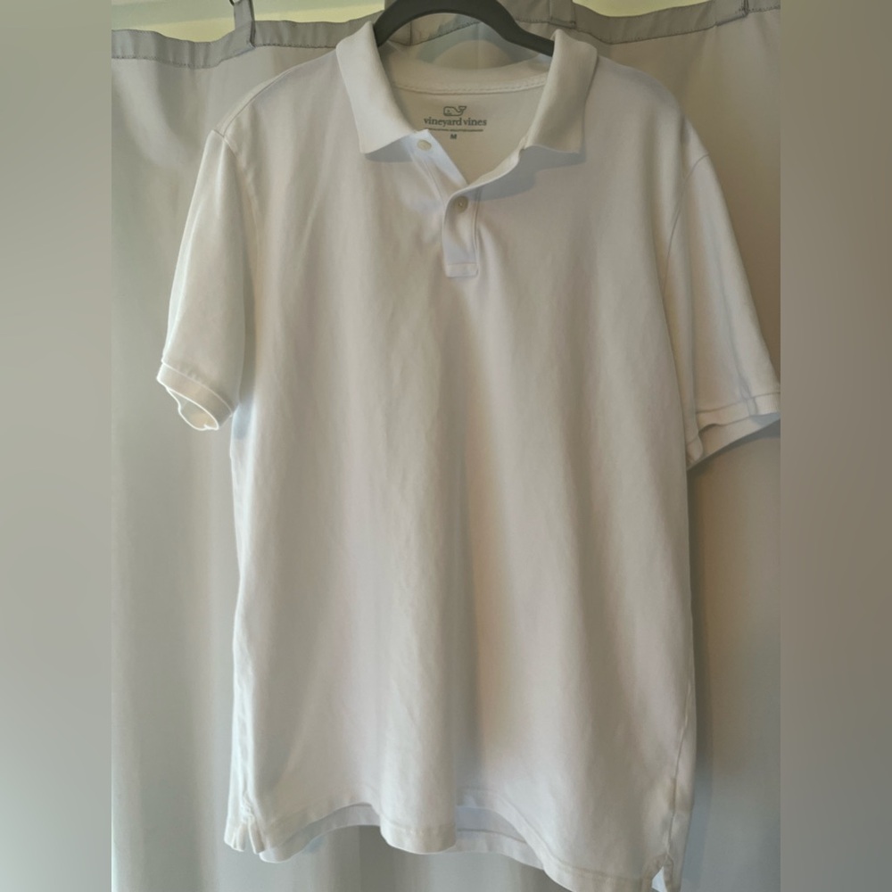 men’s vineyard vines white polo